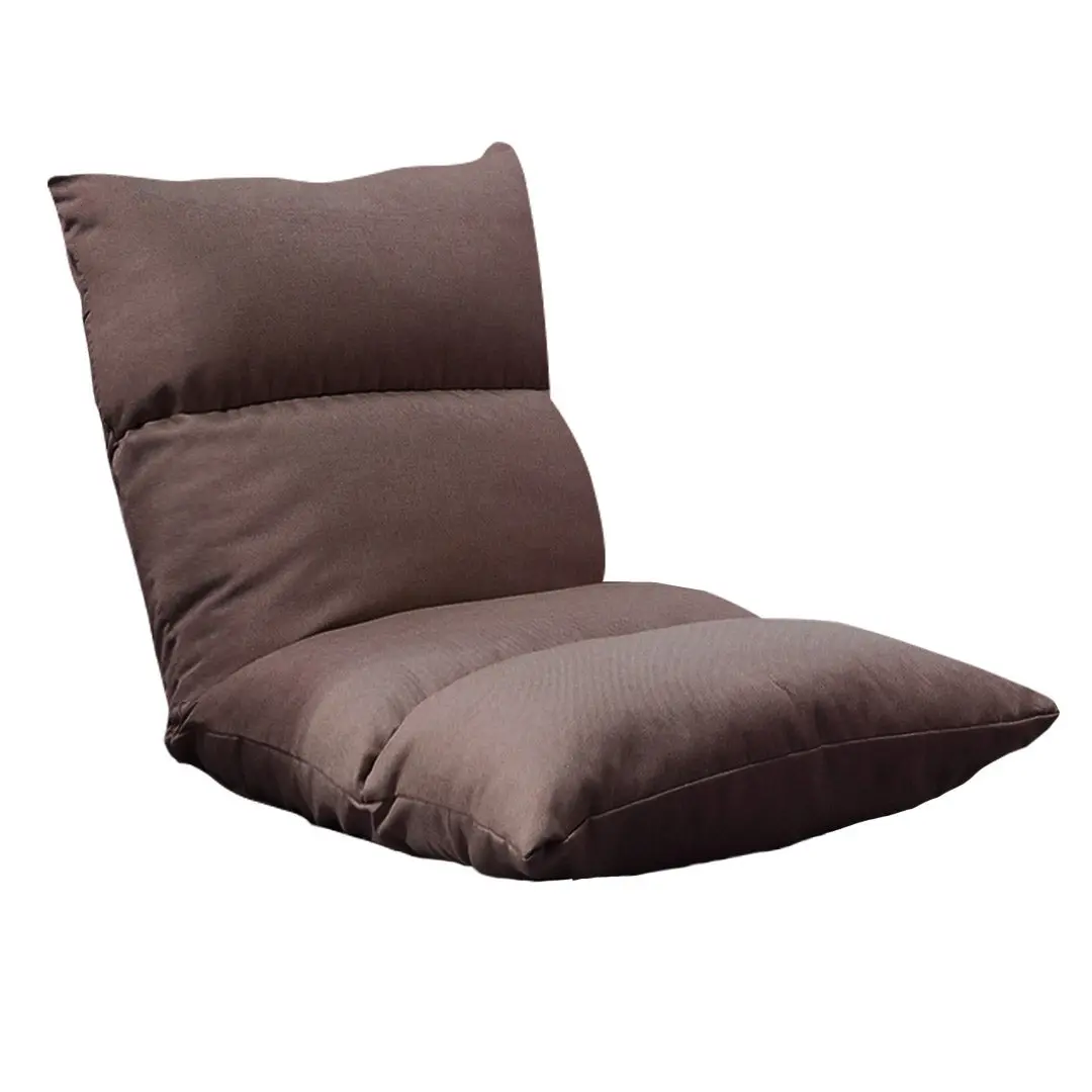 SOGA Lounge Floor Recliner Adjustable Lazy Sofa Bed Folding Game Chair Coffee - Furniture