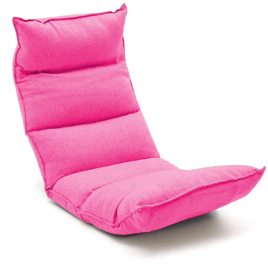 SOGA Foldable Tatami Floor Sofa Bed Meditation Lounge Chair Recliner Lazy Couch Pink - Furniture