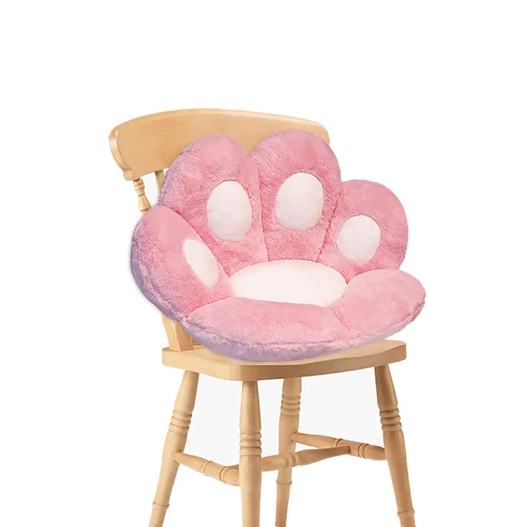 SOGA 80cm Pink Paw Shape Cushion Warm Lazy Sofa Decorative Pillow Backseat Plush Mat Home Decor - Home & Garden