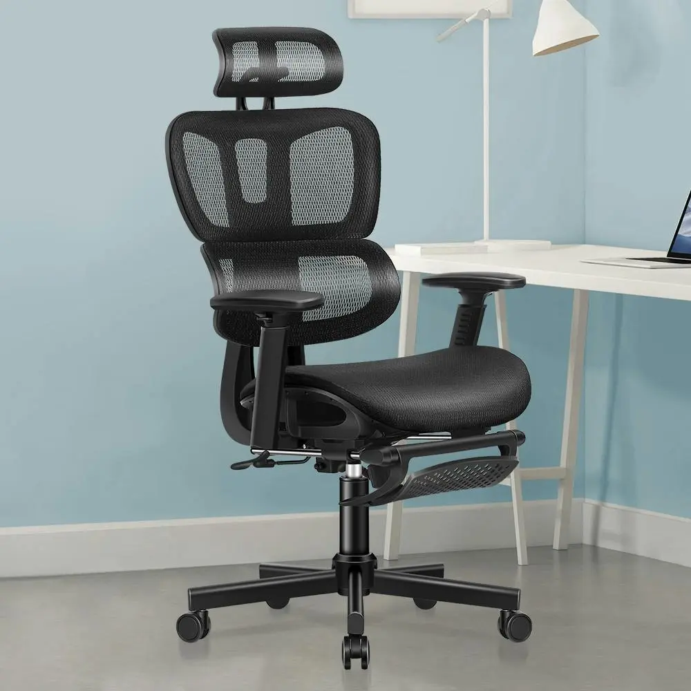 Alfordson Mesh Executive Ergonomic Office Chair Black - Furniture