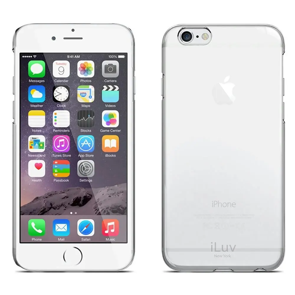 ILuv Gossamer Clear Hardshell Case Cover Protection for Apple iPhone 6/6s Plus - Electronics