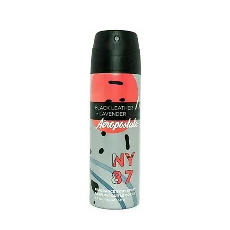 Aeropostale Black Leather + Lavender NY 87 Fragrance Body Spray 150ml (M) SP - Beauty