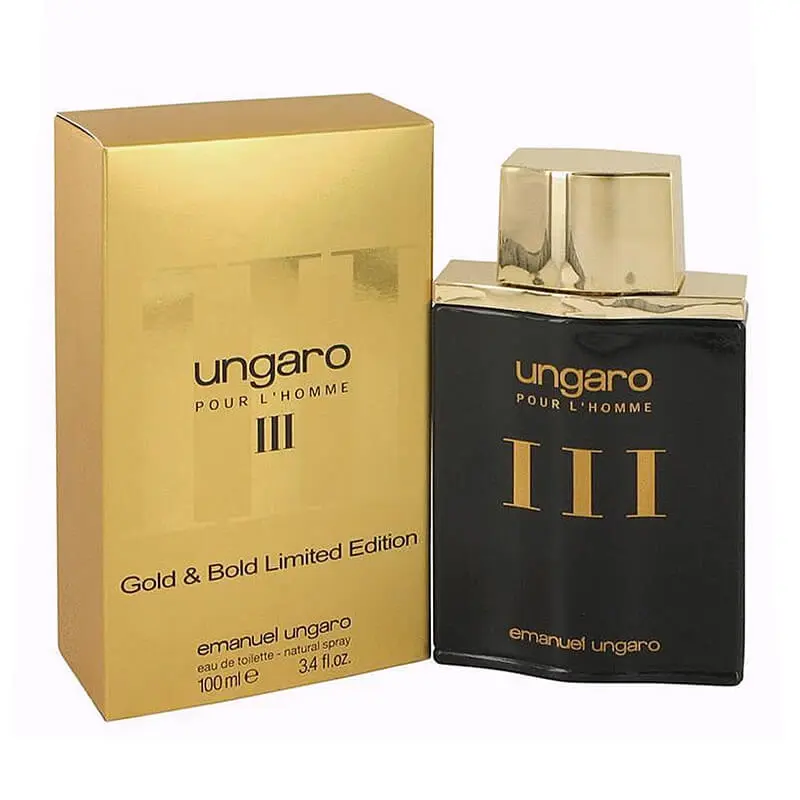 Emanuel Ungaro Ungaro Pour L'Homme III Gold & Bold Limited Edition 100ml EDT (M) SP - Beauty