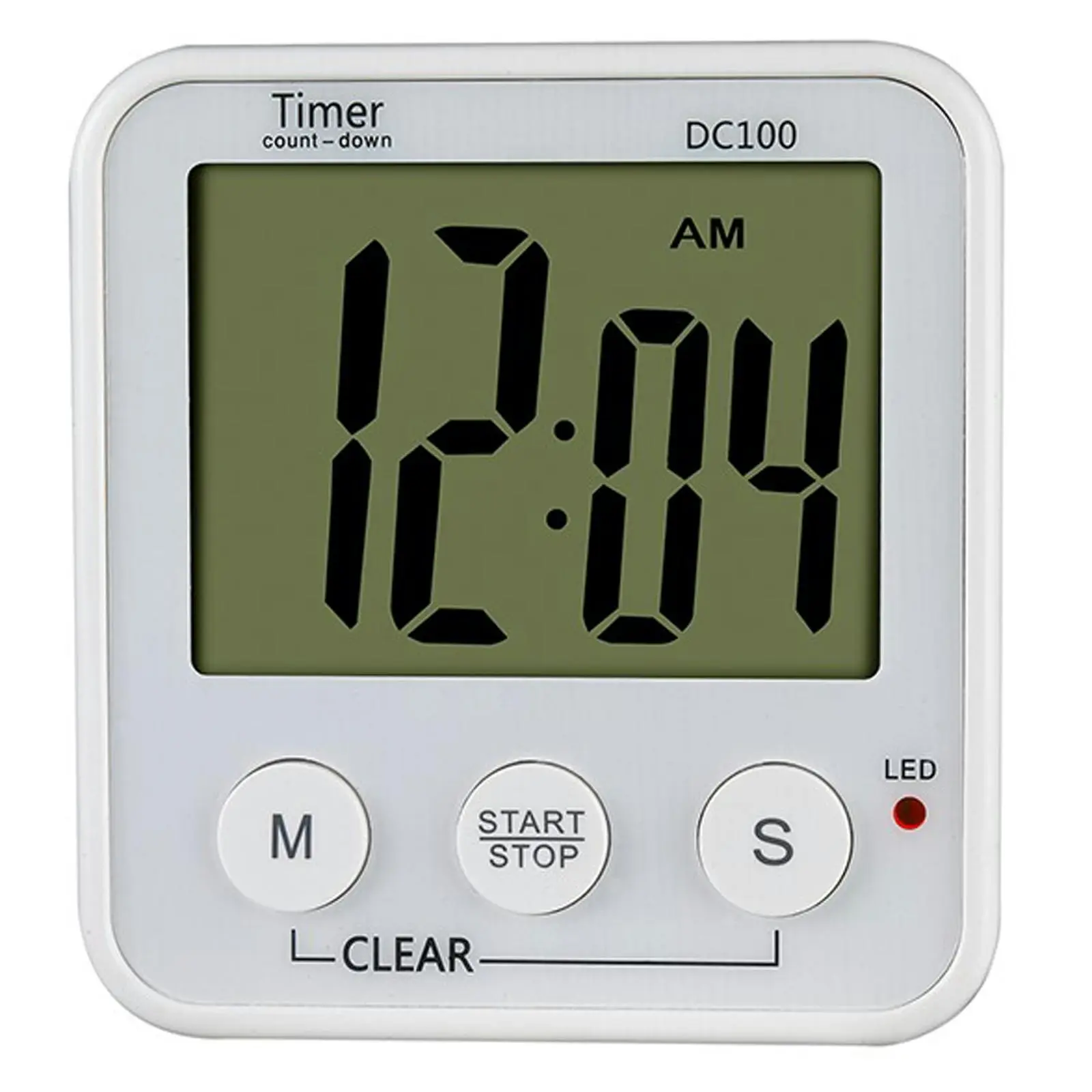 Todo Digital LCD Magnetic Clock 100min Countdown Timer Count Down Alarm Kitchen Sport - Home & Garden