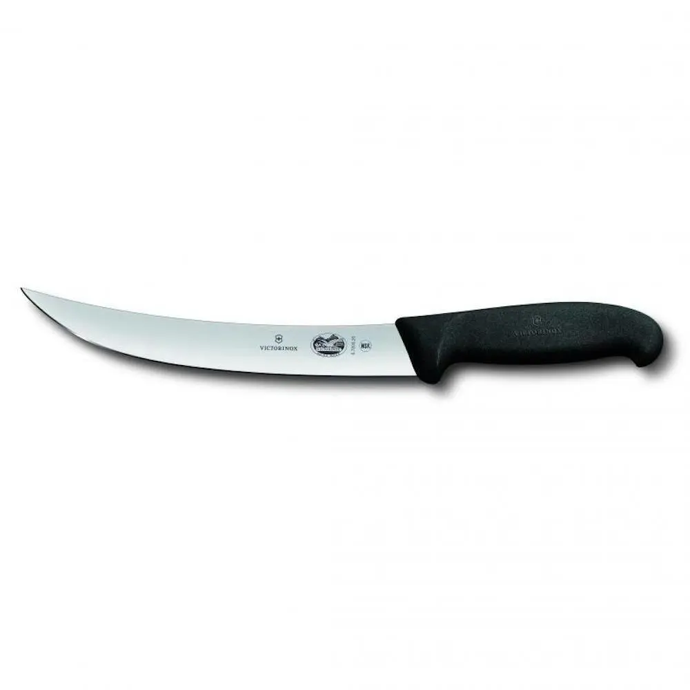 Victorinox Narrow Curved Breaking Knife With Fibrox Handle 8" / 20cm | Black 5.7203.20 - Home & Garden
