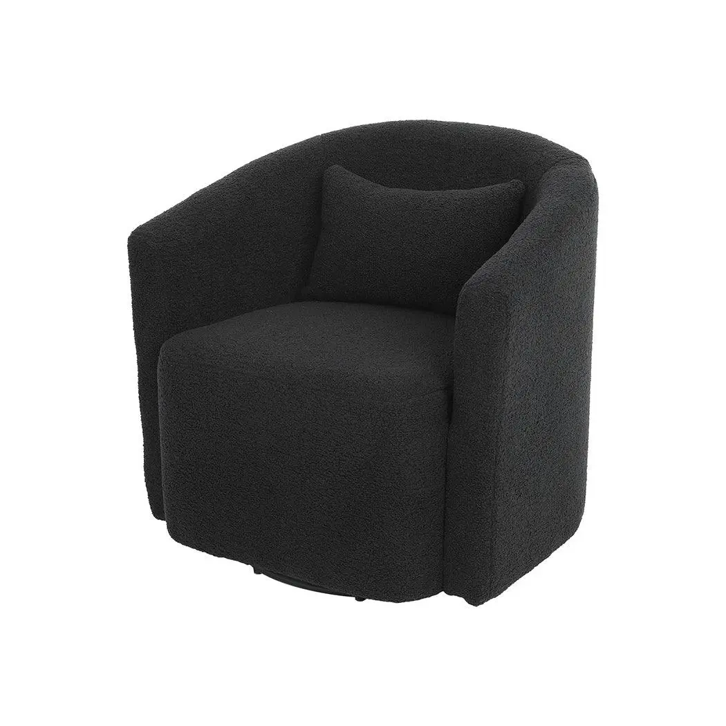 Levede Swivel Barrel Chair Armchairs Barrel Cup Tub Accent Sofa Lounge Armrest - Furniture