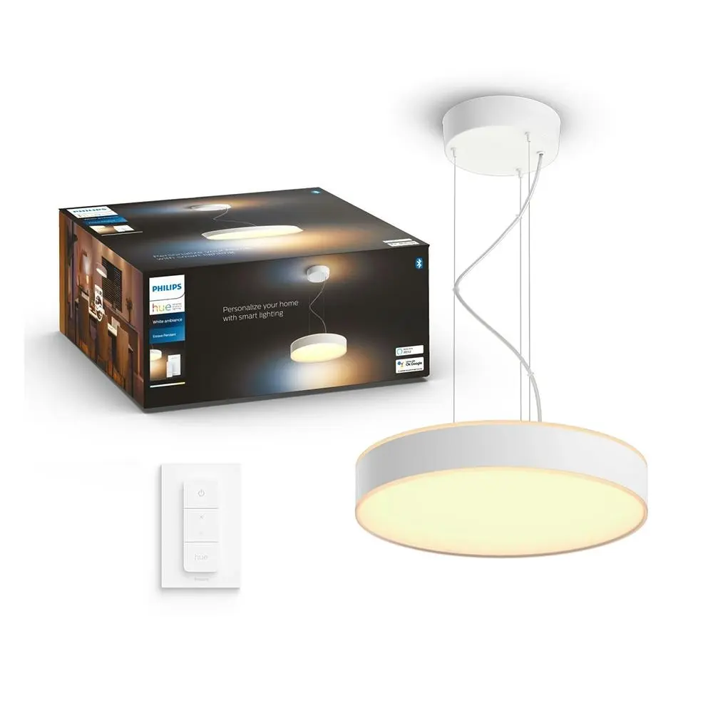 Philips Hue White Ambiance Enrave Pendent Home Hanging Ceiling Light w/Bluetooth - Home & Garden