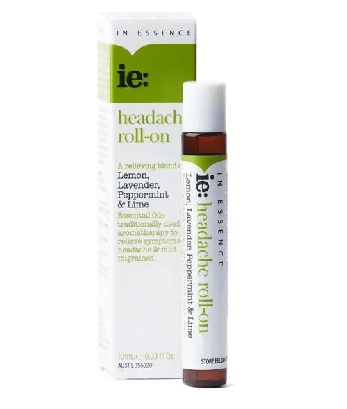 In Essence Ie: Headache Essential Oil Roll On 10ml - Home & Garden
