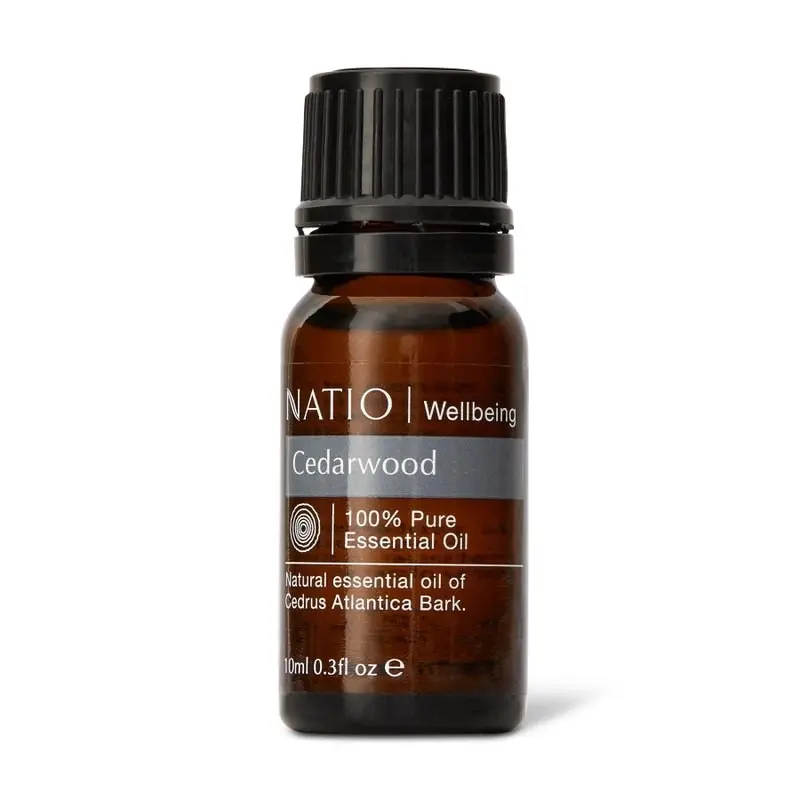 Natio Wellbeing Pure Essential Oil Cedarwood 10ml - Home & Garden