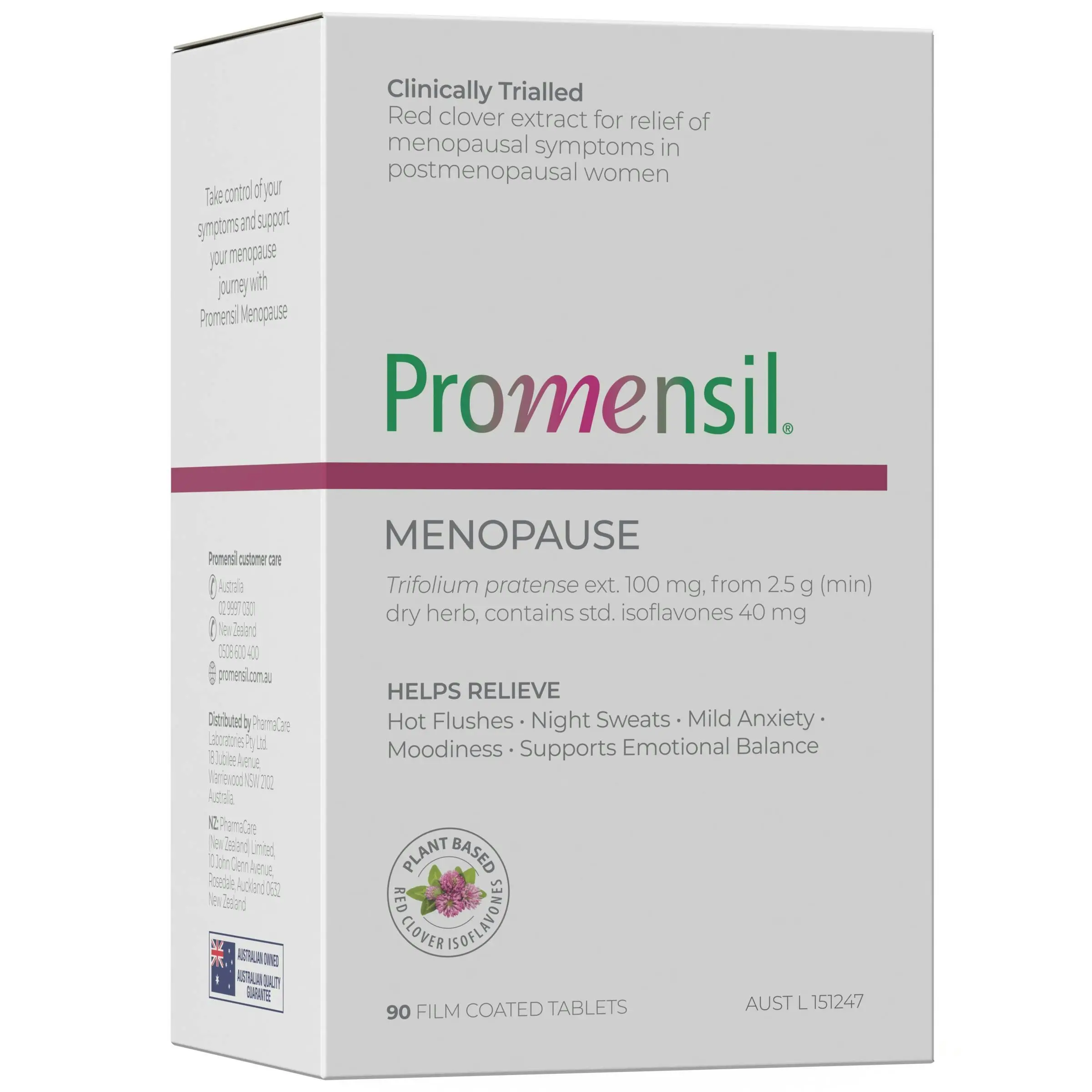 Promensil Menopause 90 Tablets - Health