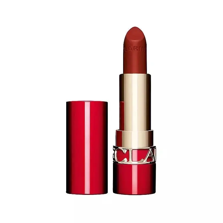 Clarins Lipstick Joli Rouge Velvet 771v Dahlia Red - Beauty