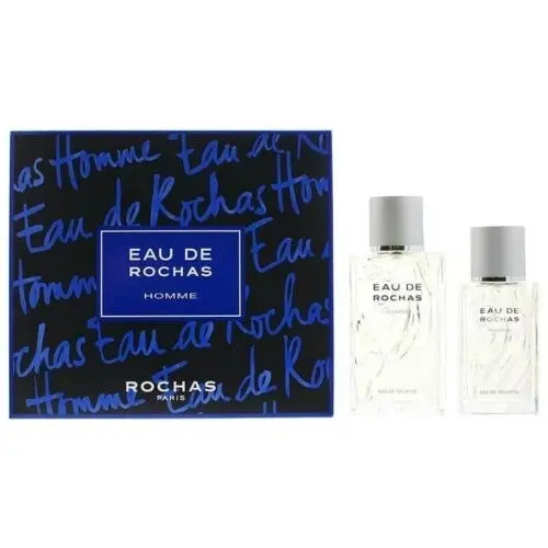 Rochas Eau De Rochas Homme 2pc Set 100ml Edt, 50ml Edt - Beauty