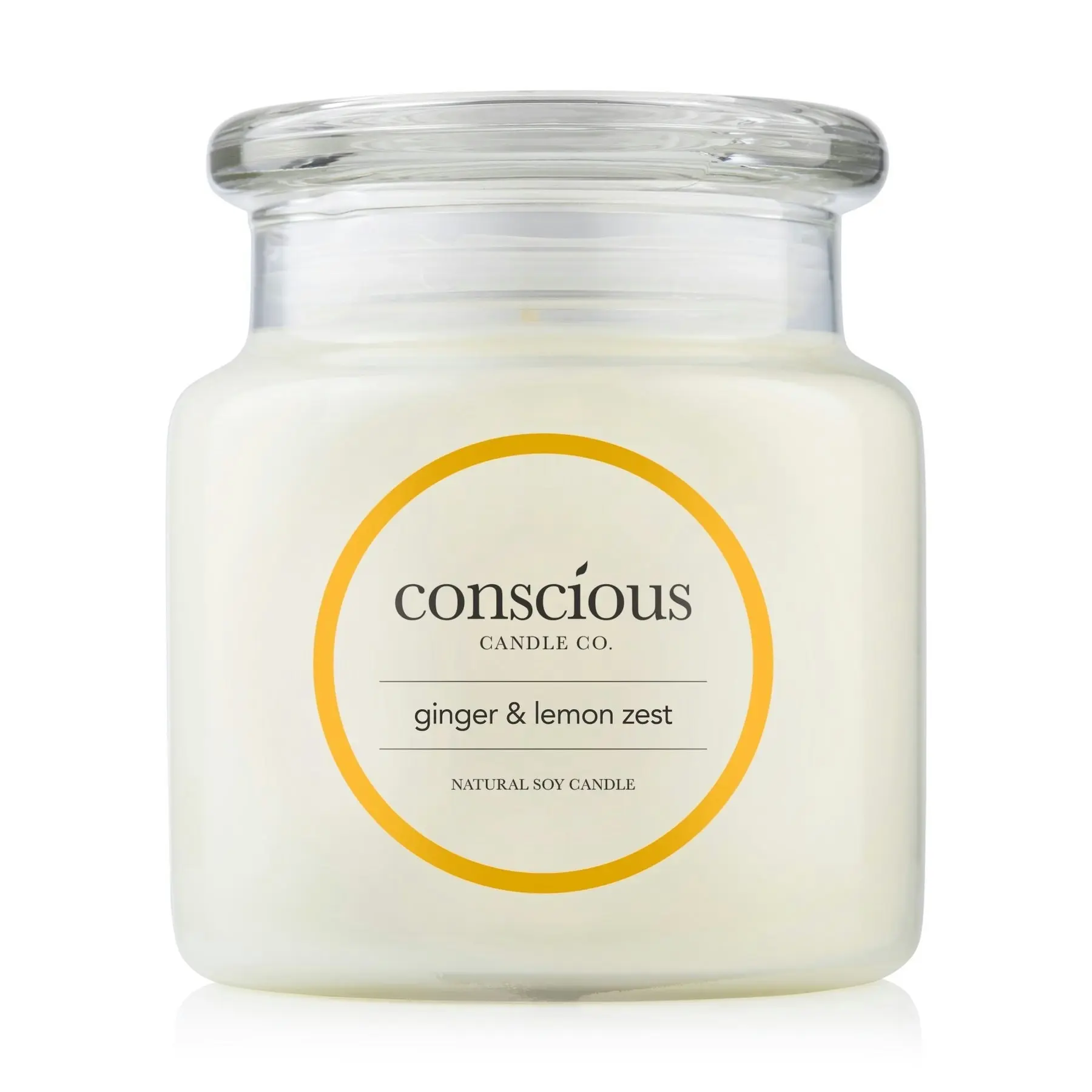 Conscious Candles Ginger & Lemon Zest 510g - Home & Garden