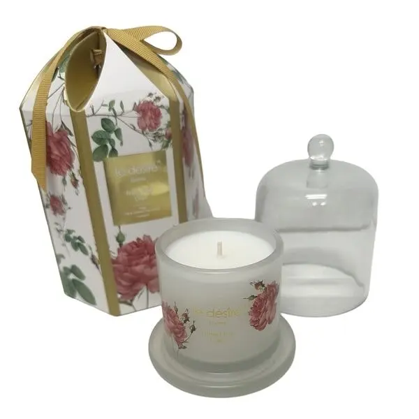 Le Desire Blooms Gold Foil/bag Rose Pink Lilac Soy Candles Gold - Home & Garden