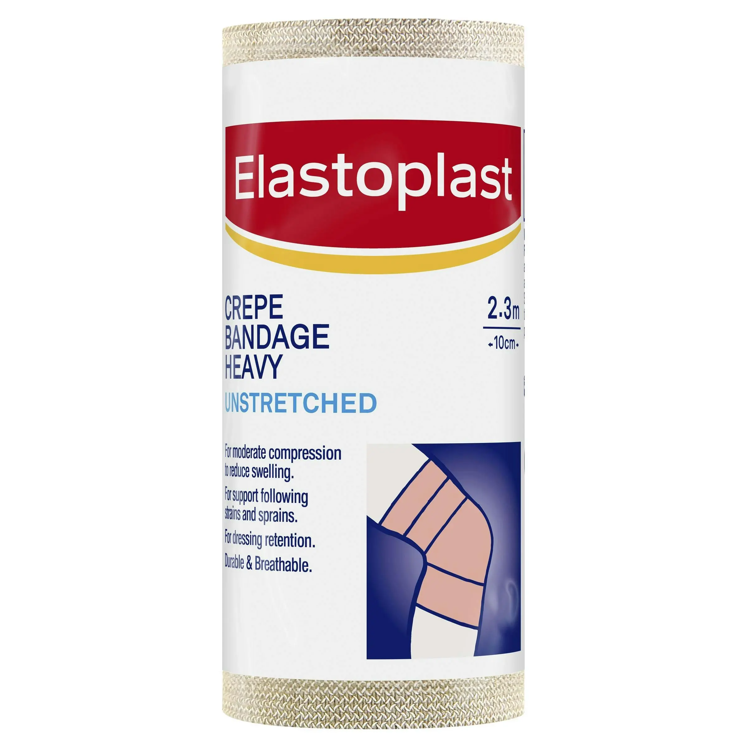 Elastoplast Heavy Weight Crepe Bandage 10cm x 2.3m - Health