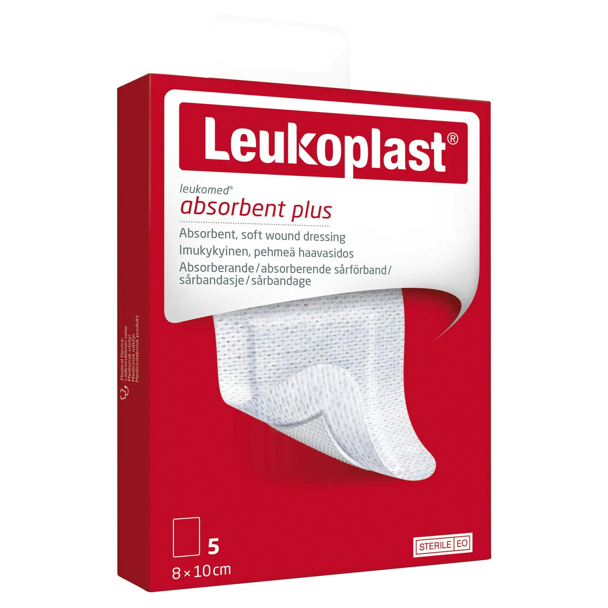 Leukoplast Leukomed Dressing 8 x 10cm 5 Pack - Health