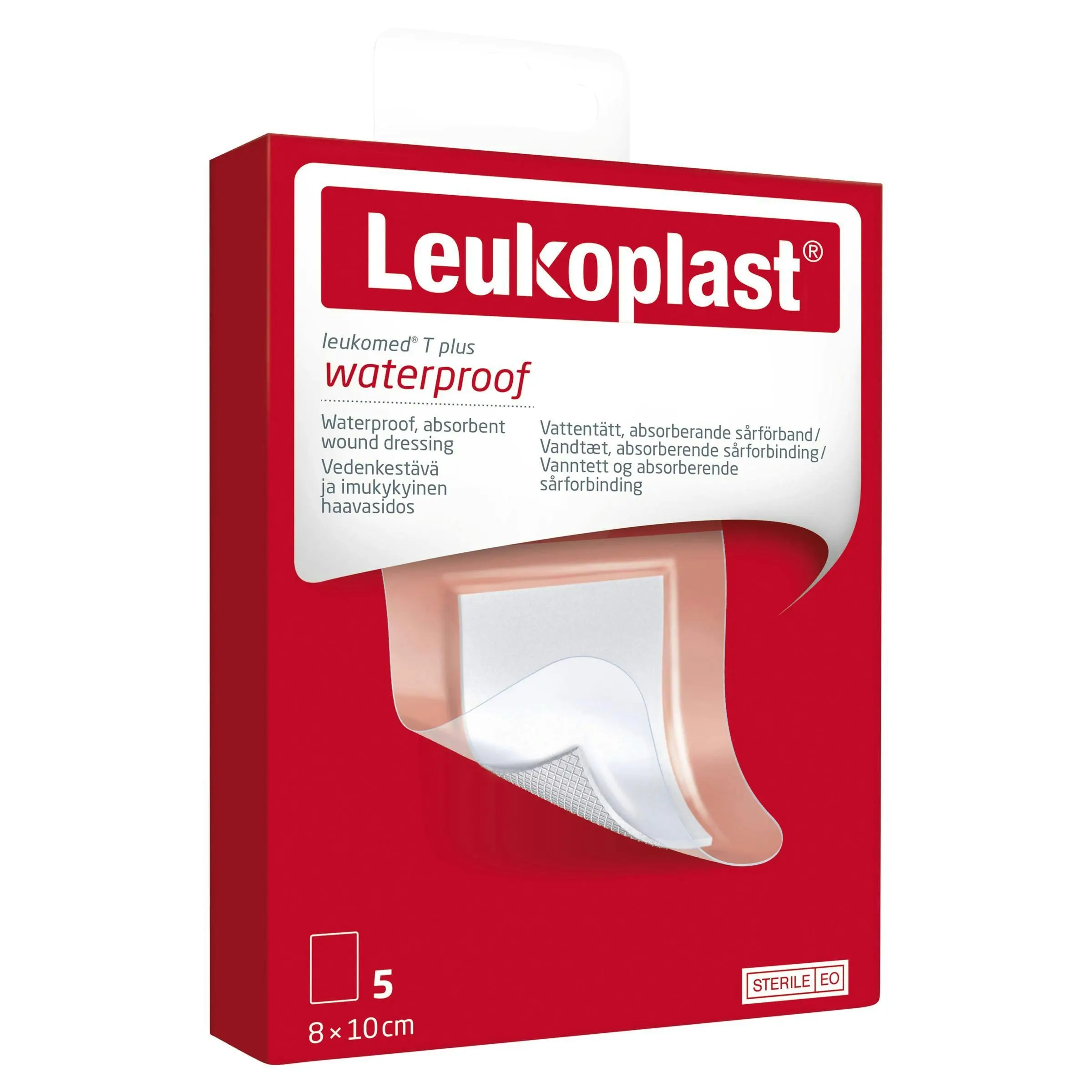Leukomed T Plus Sterile 8cm x 10cm 5 Pack - Health