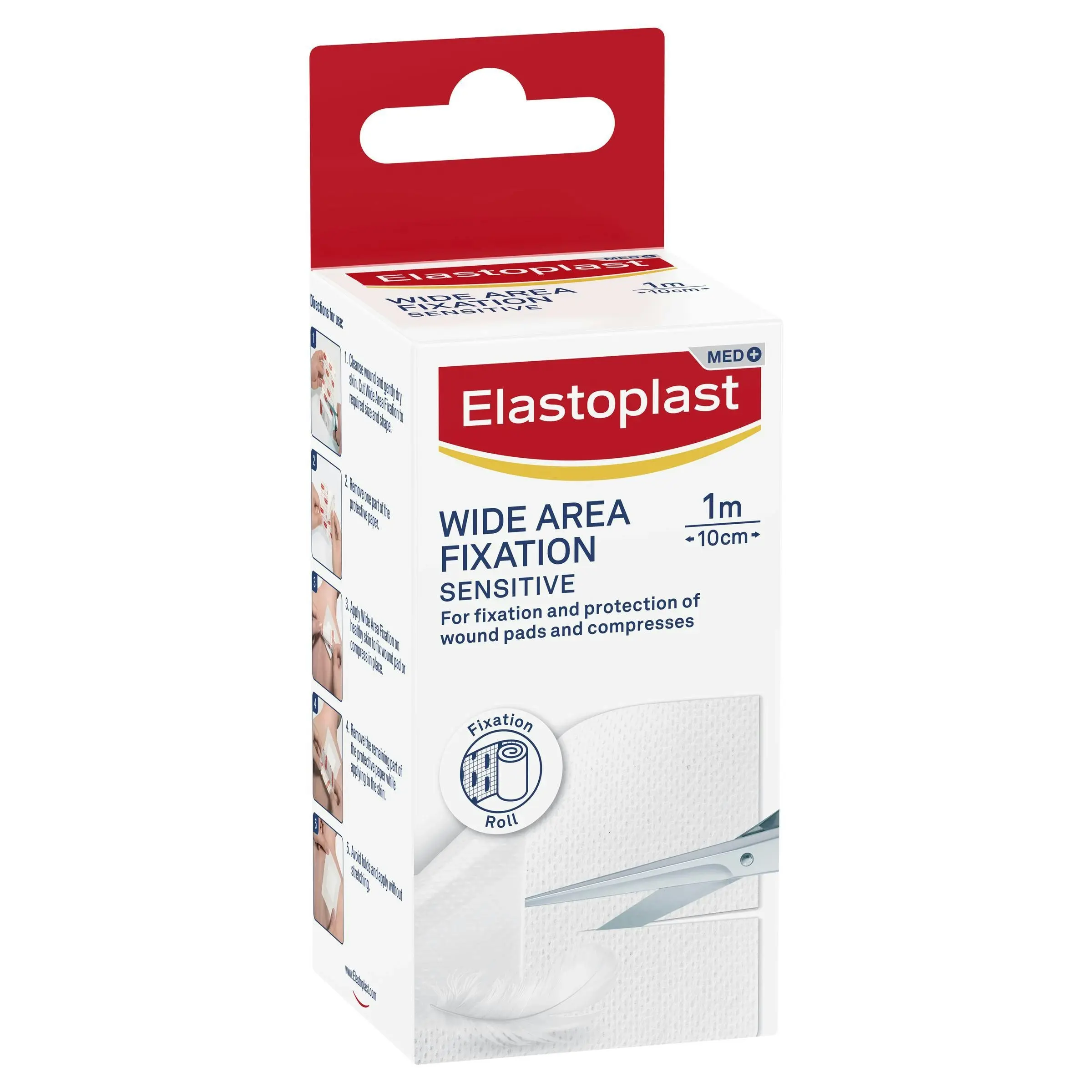 Elastoplast Sensitive Wide Area Fixation Tape 1m x 10cm - Health