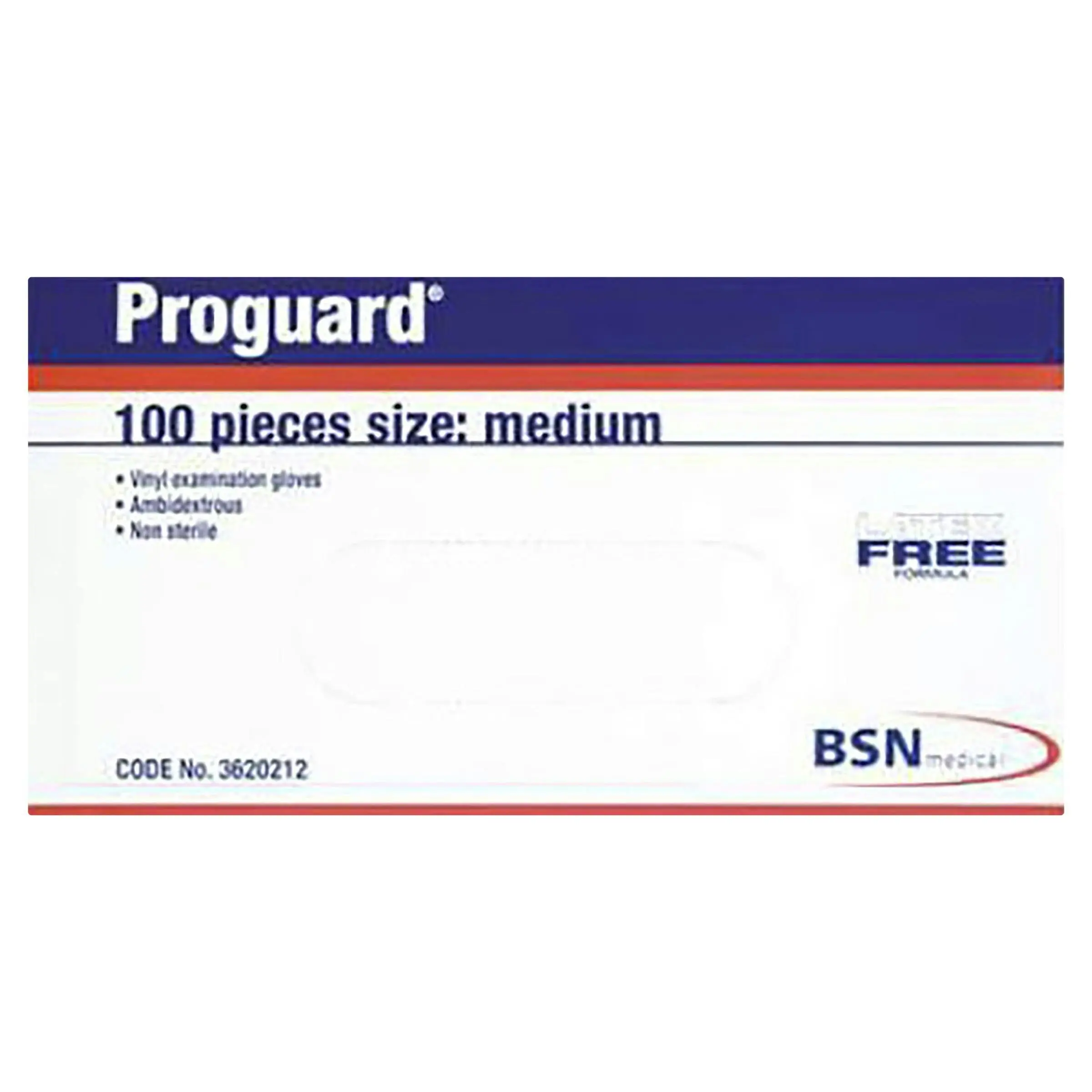 Proguard Medium Vinyl Examination Gloves 100 Pack - Health