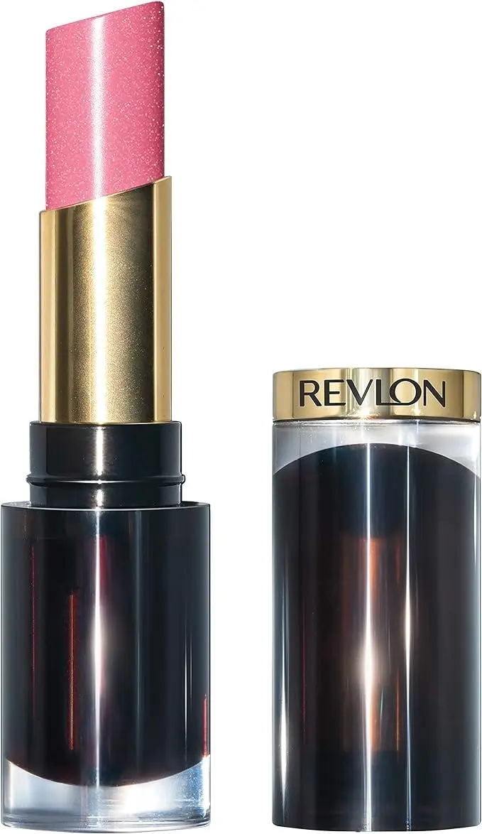 Revlon Rev Super Lustrous Lipstick Glass Shine 021 So Sleek Pink - Beauty