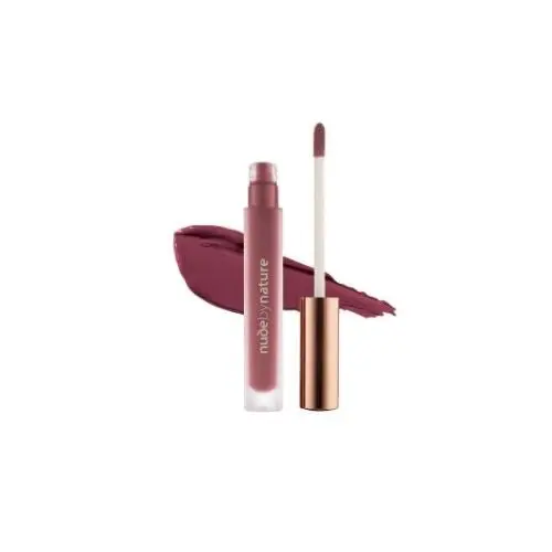 Nude by Nature Satin Liquid Lipstick 09 Rich Plum - Beauty