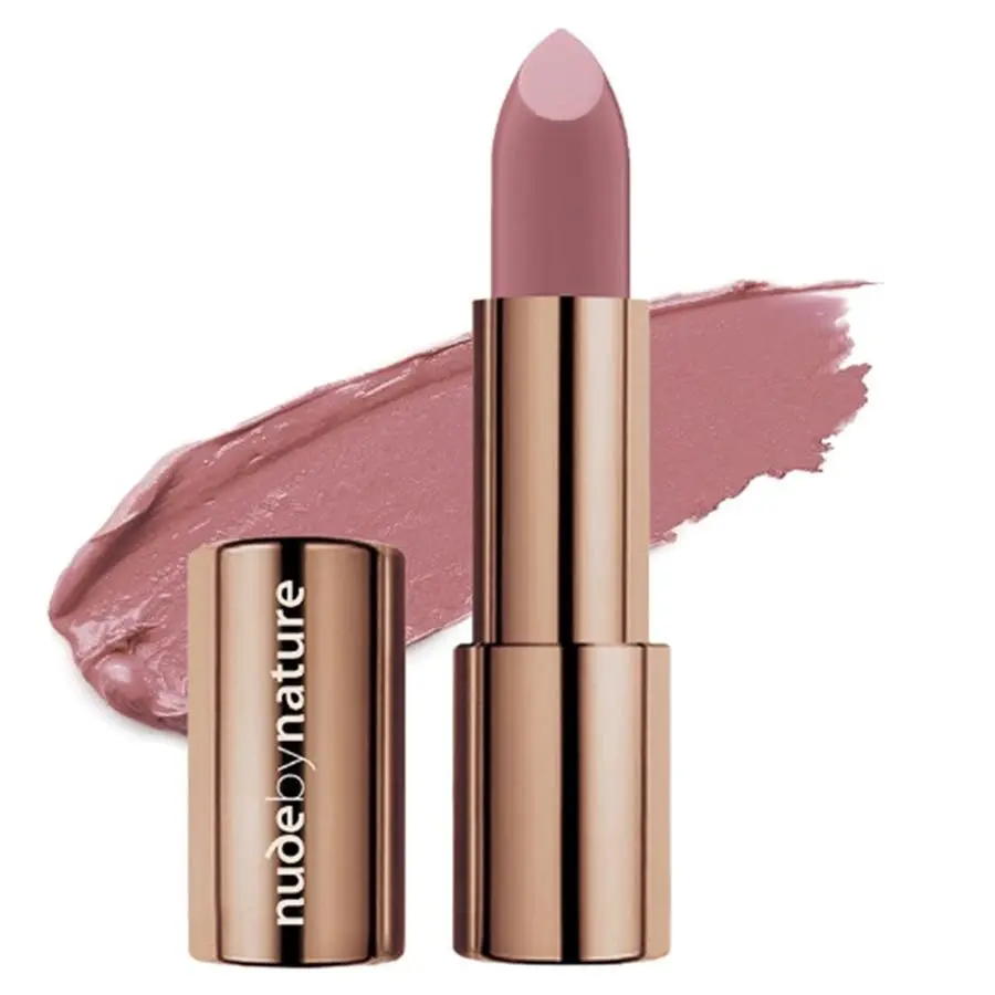 Nude by Nature Moisture Shine Lipstick 03 Dusty Rose - Beauty