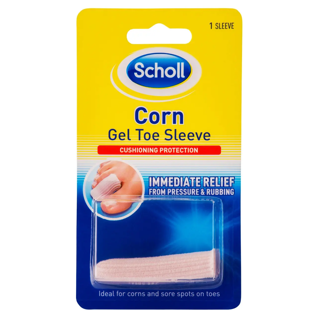 Scholl Corn Gel Toe Sleeve - Health
