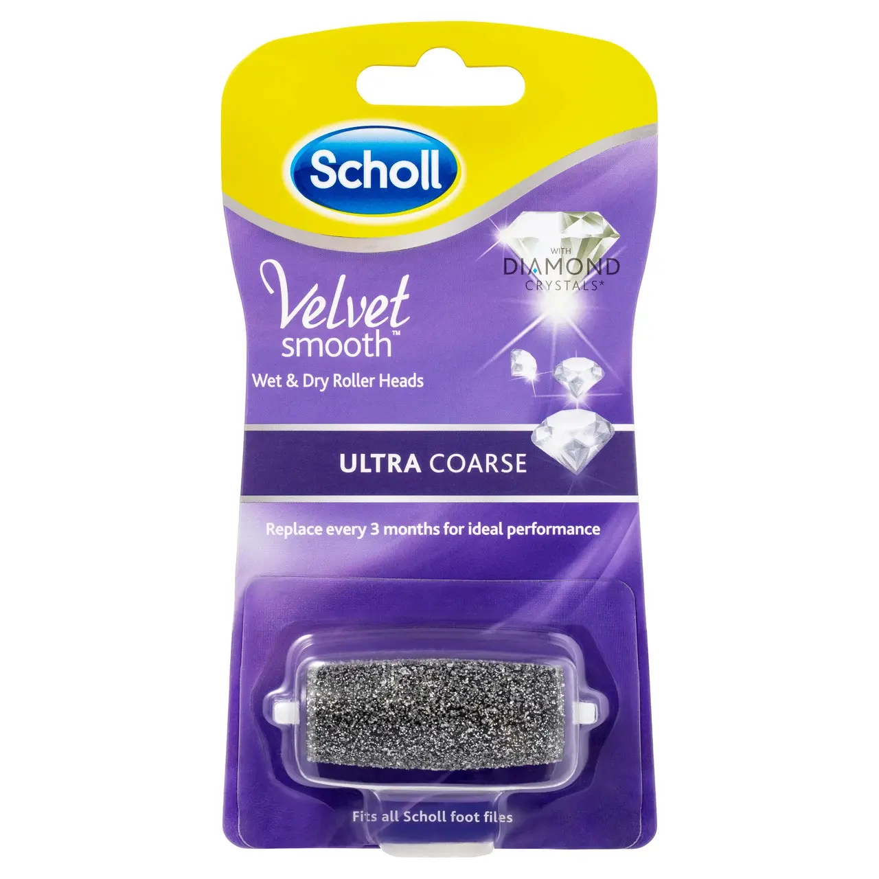 Scholl Velvet Smooth(TM) Wet & Dry Roller Heads Ultra Coarse - Health