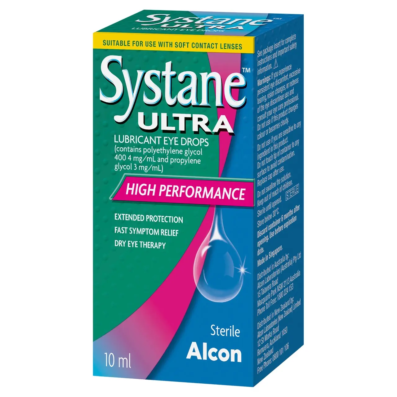 Systane Ultra Lubricating Eye Drops 10mL - Health
