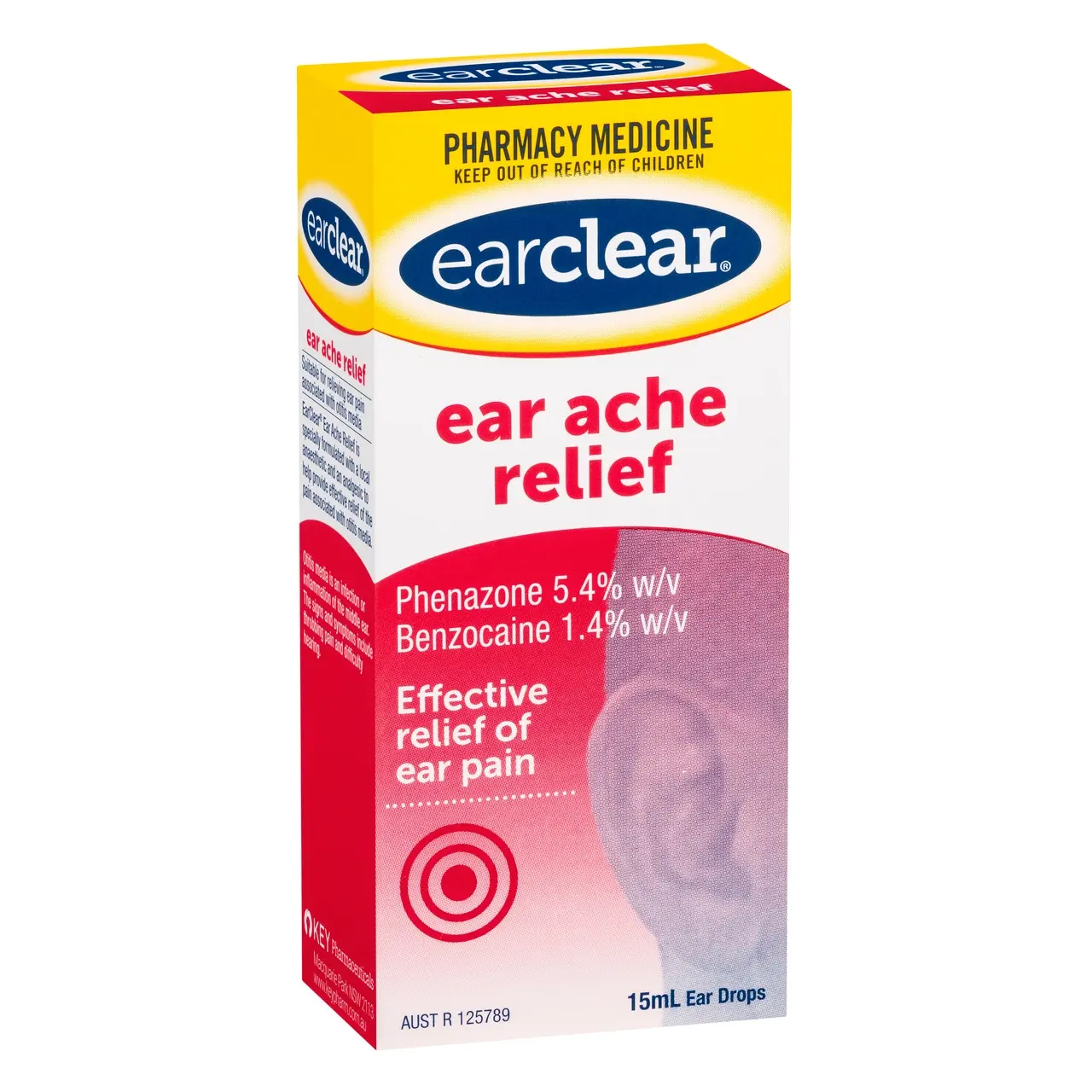 earclear ear ache relief 15mL - Health