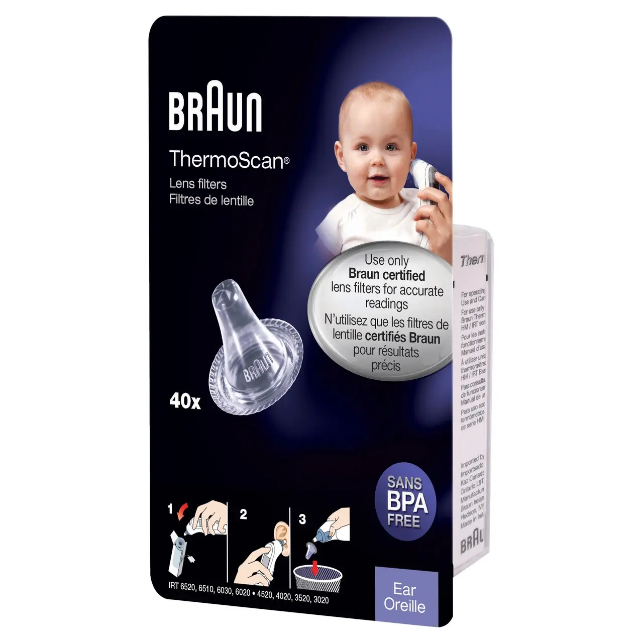 Braun ThermoScan Lens Filters 40ea - Health