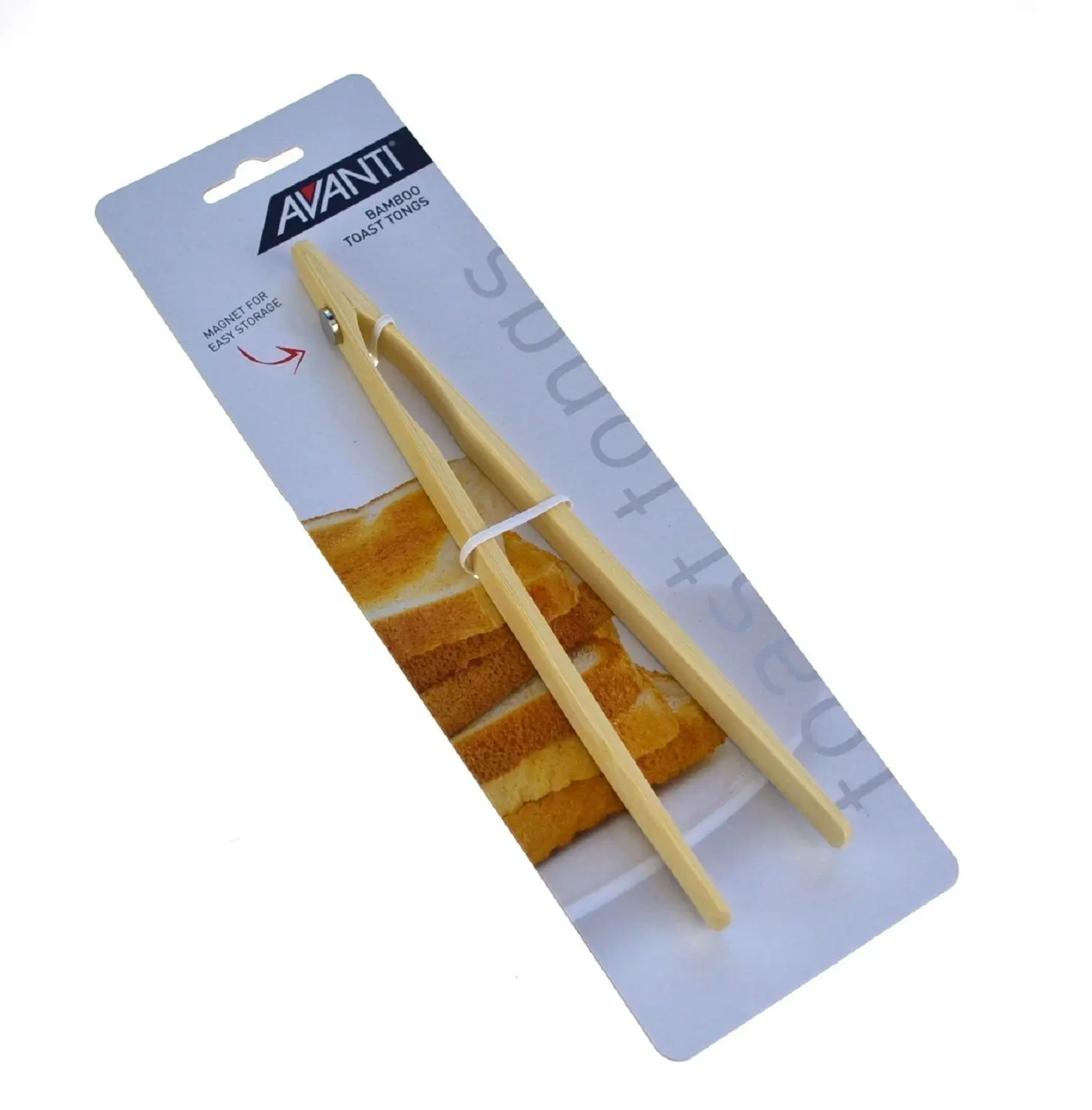 AVANTI BAMBOO TOAST TONGS WITH MAGNET - Home & Garden