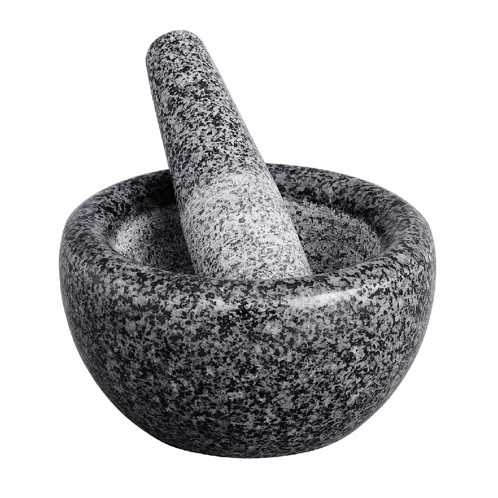 AVANTI PENCIL EDGE BLACK MORTAR AND PESTLE 18cm x 9cm - Home & Garden