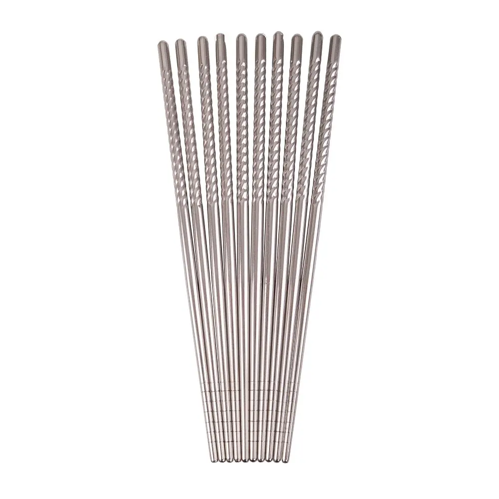 D.LINE STAINLESS STEEL CHOPSTICKS - 5 PAIRS