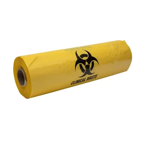 Livingstone Yellow Biohazard Waste Bag 2LDPE 40L 30 Microns 59 x 150cm 50 Carton - Commercial
