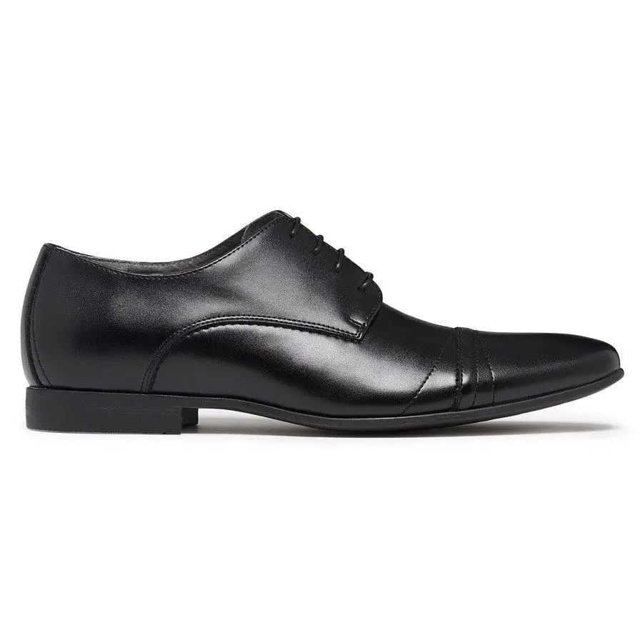 Mens Julius Marlow Yankee Black Leather Lace Up Work Dress Formal Shoes - Fashion