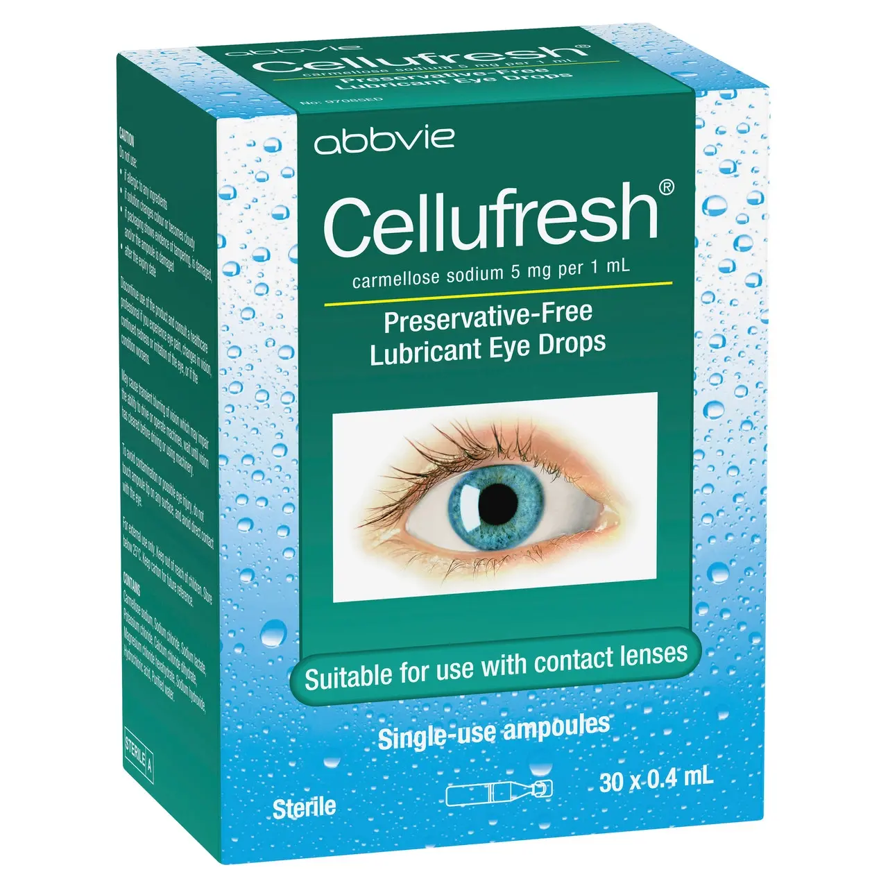 Cellufresh Lubricant Eye Drops 30 x 0.4mL - Health
