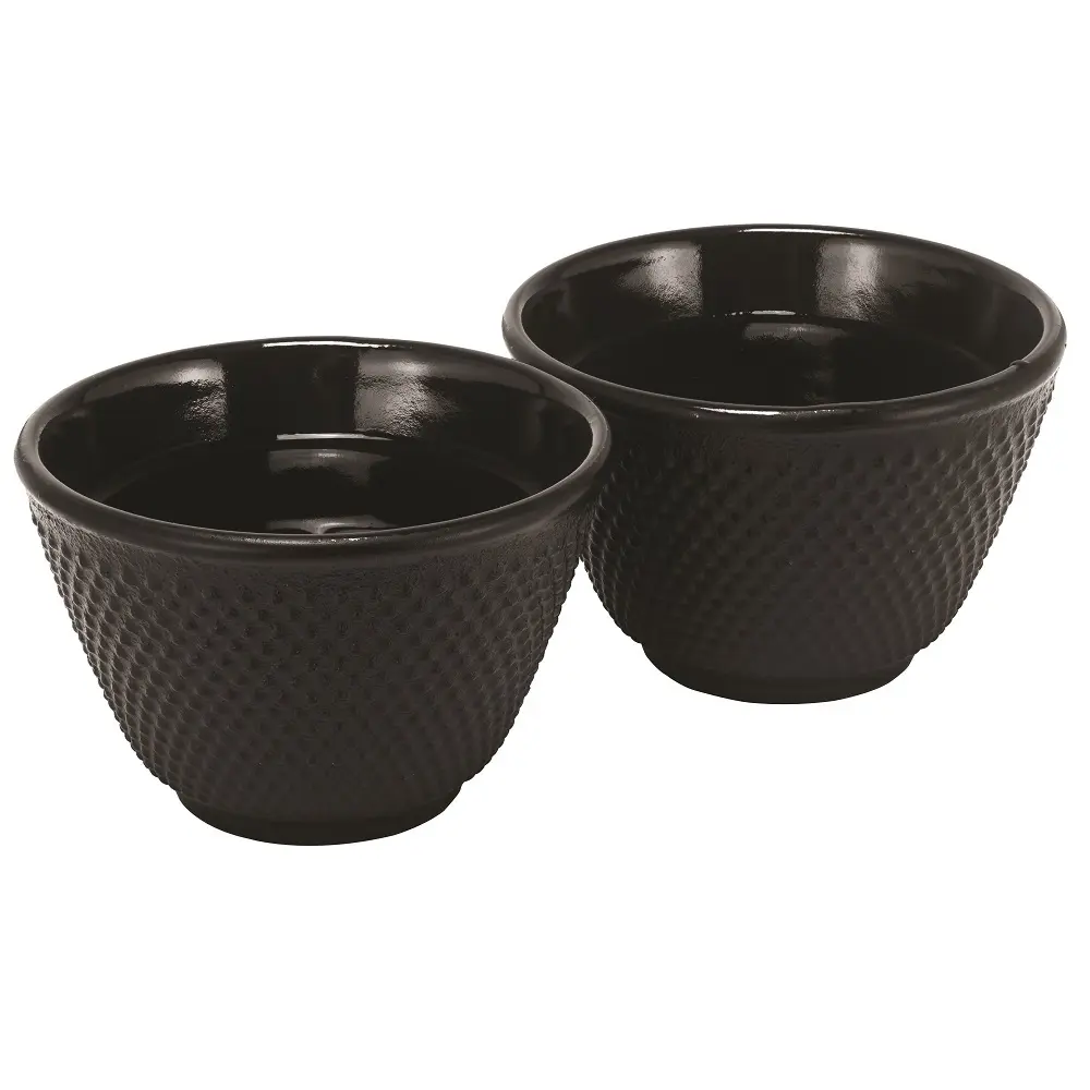 AVANTI HOBNAIL CAST IRON TEA CUPS SET OF 2 - Home & Garden