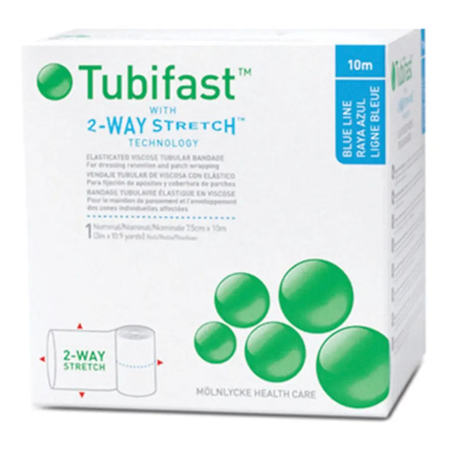 Tubifast With 2 Way Stretch Technology 10m Blue Line - Health