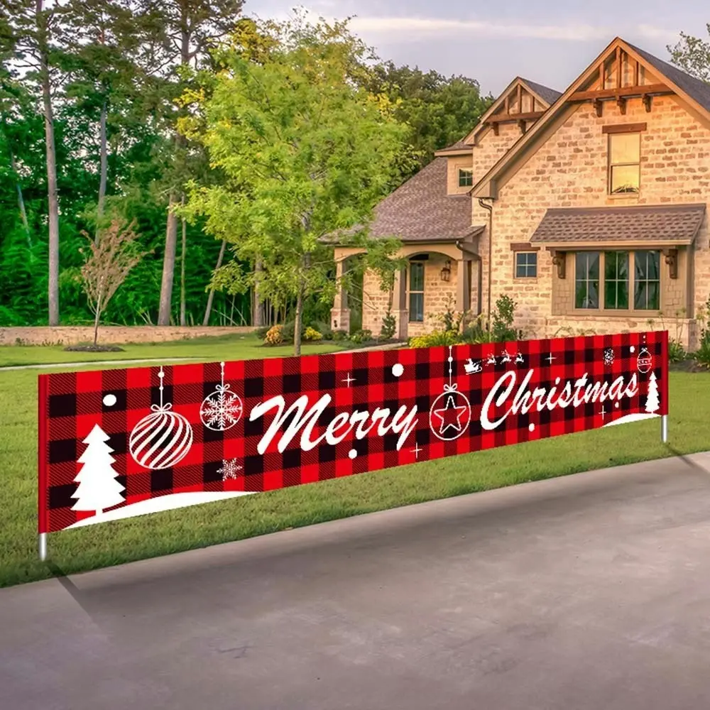 Merry Christmas Banner Christmas Bunting Banner Xmas Hanging Sign Hanging Decor - Up to 60% Off Christmas Decoration Specials