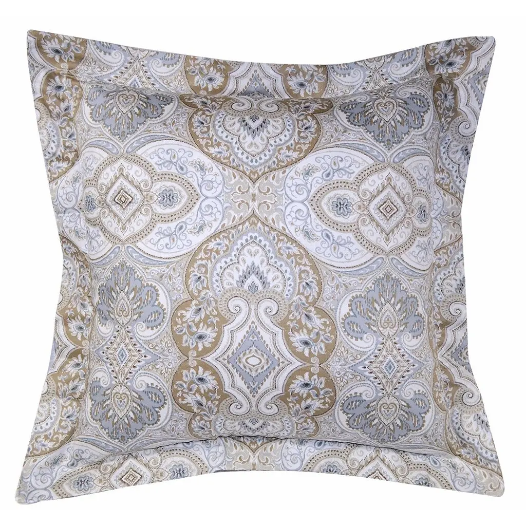 A Pair of 100% Cotton Sateen Square Cushion Covers 45x45cm+5cm C - Home & Garden