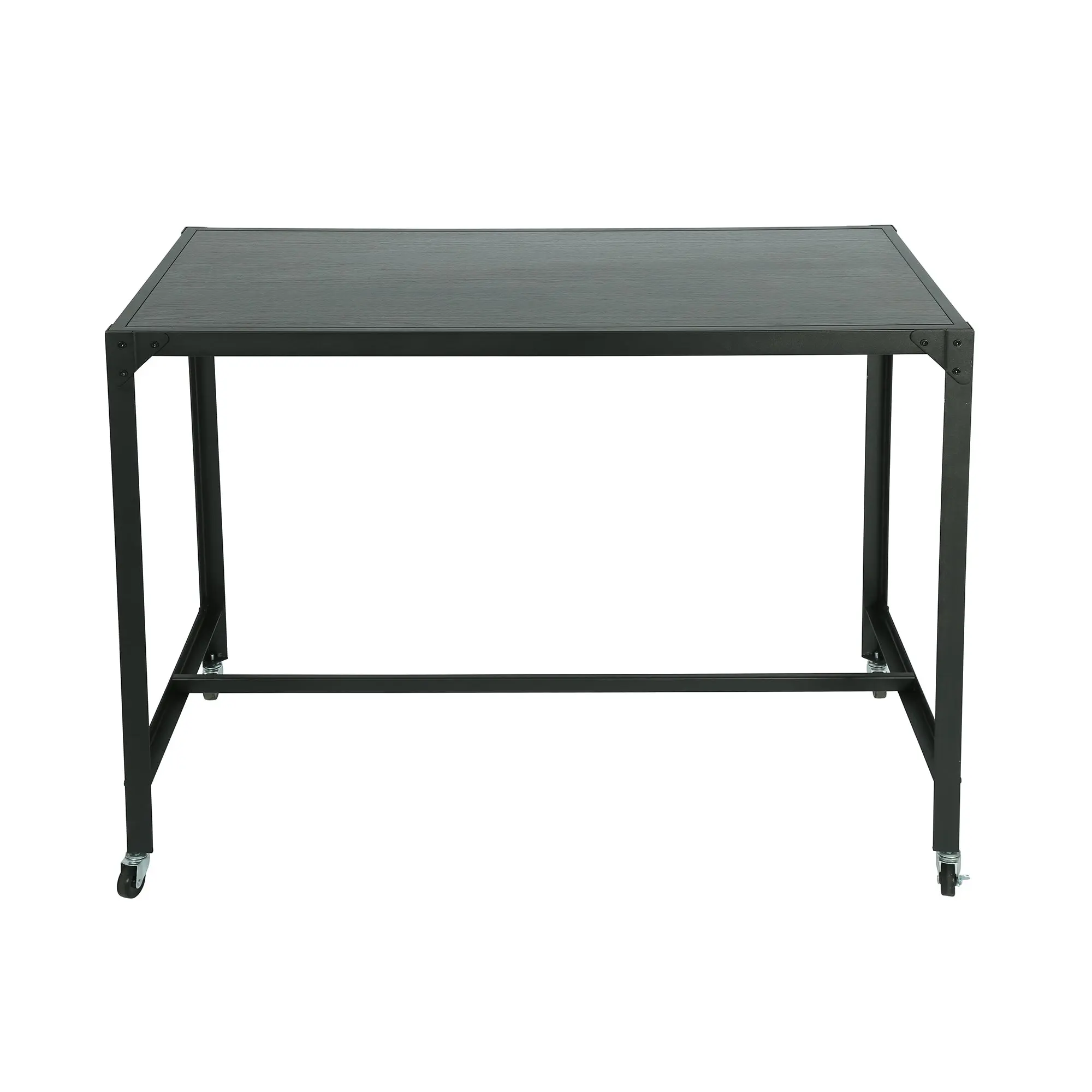 Foret Computer Desk Office Pc Laptop Table Study Workstation Home Black Metal - Furniture