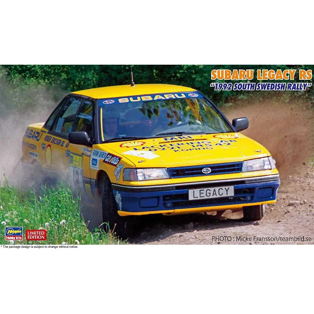 1/24 SUBARU LEGACY RS 1992 SOUTH SWEDISH RALLY - Hobbies