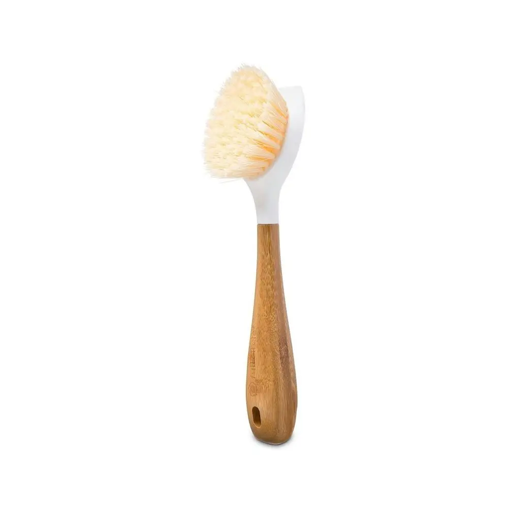Full Circle Be Good Kitchen Dish/Plate Plastic Cleaning Brush w/ Handle White - Home & Garden