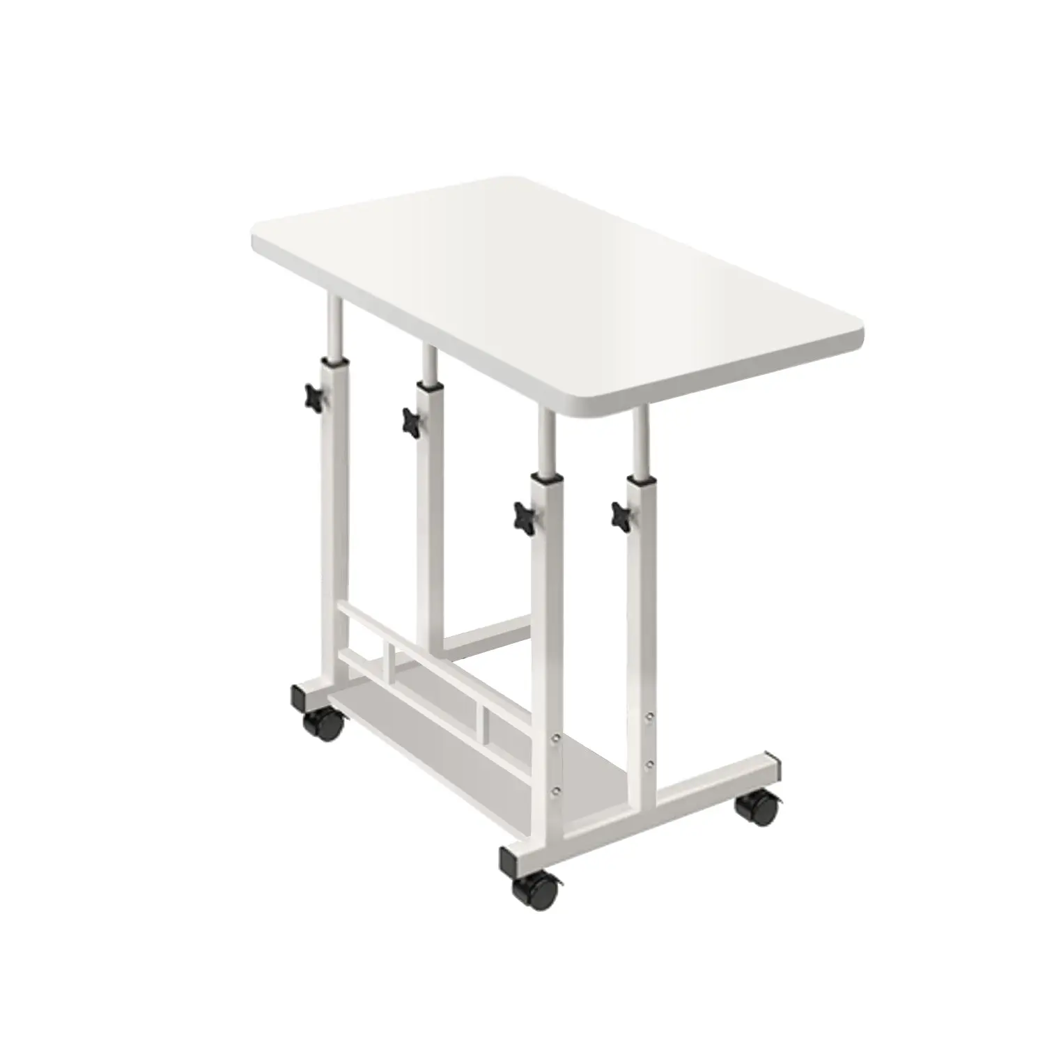 Foret Mobile Laptop Bed Bedside Study Desk Shelf Stand Portable Table Shelf White - Furniture