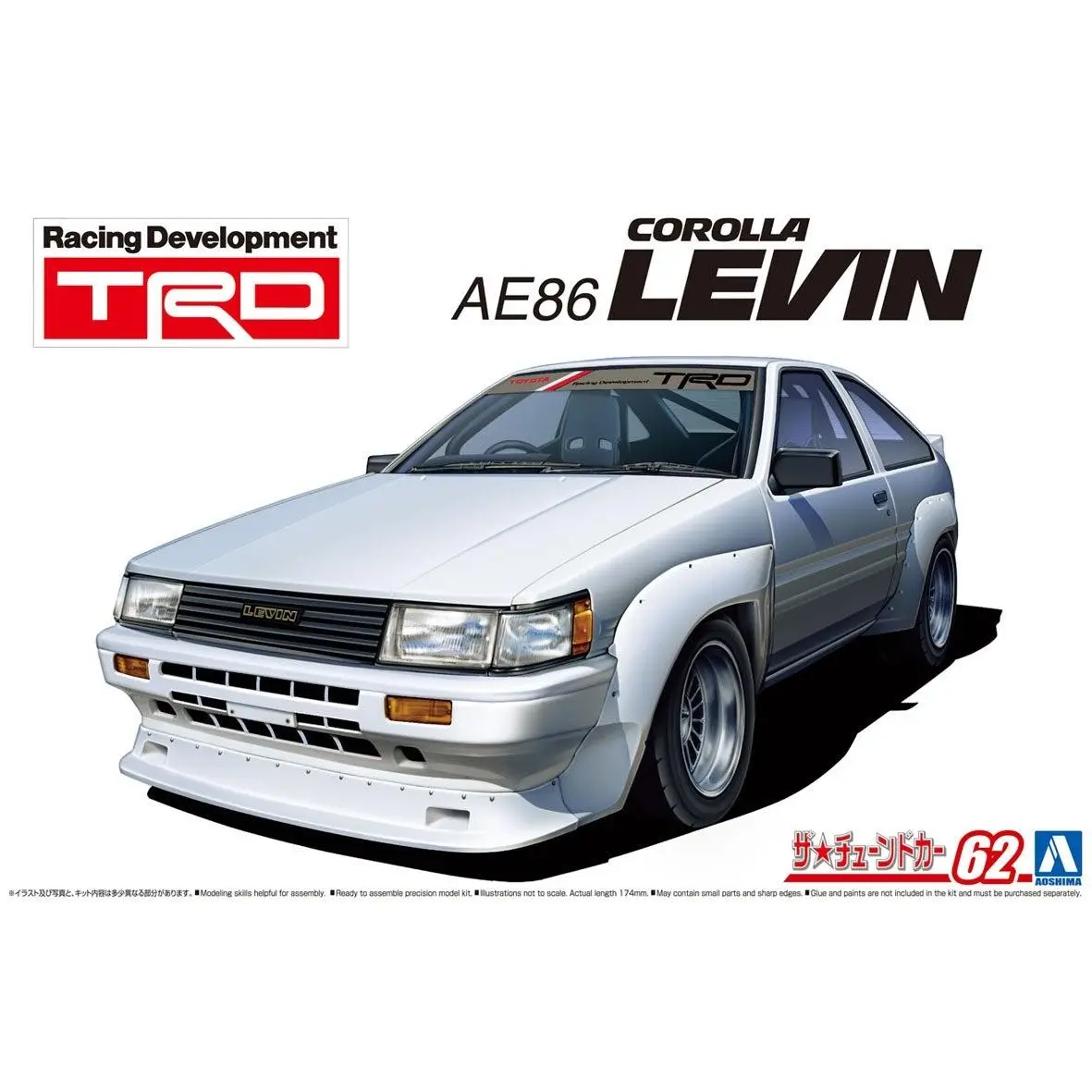 1/24 TRD TOYOTA AE86 COROLLA LEVIN '83 - Hobbies
