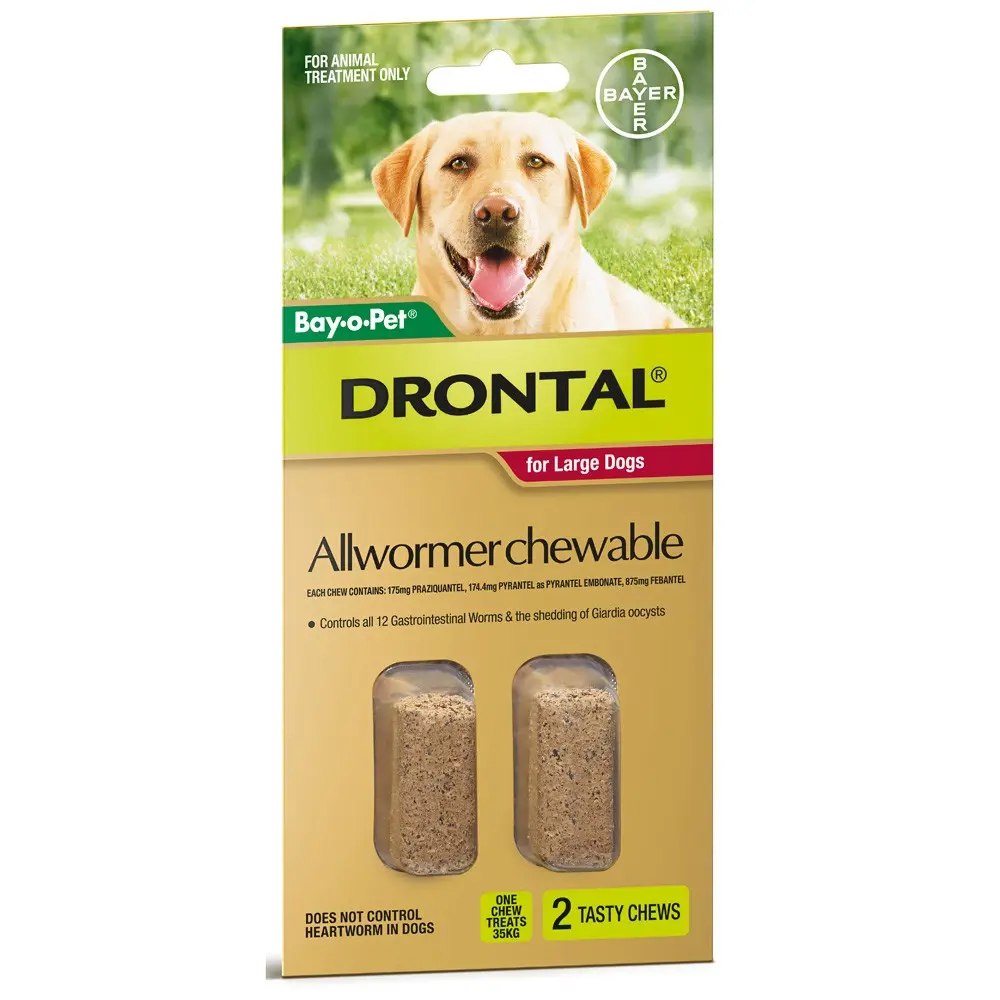 Drontal Dogs Large 35kg Wormer Tablets 2 - Pets