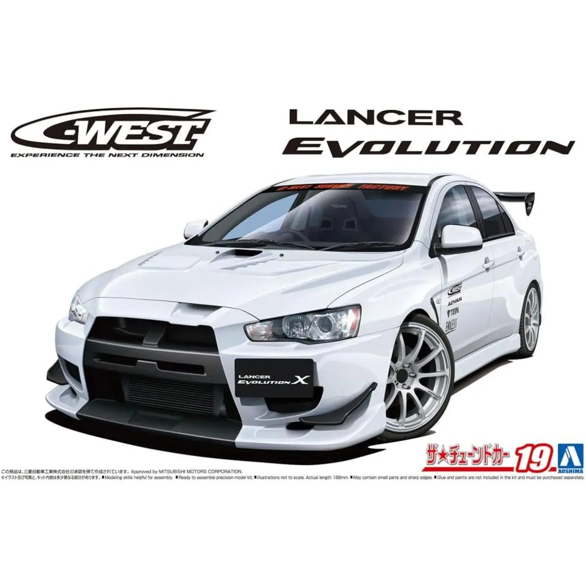 1/24 C-WEST MITSUBISHI CZ4A LANCER EVOLUTION X '07