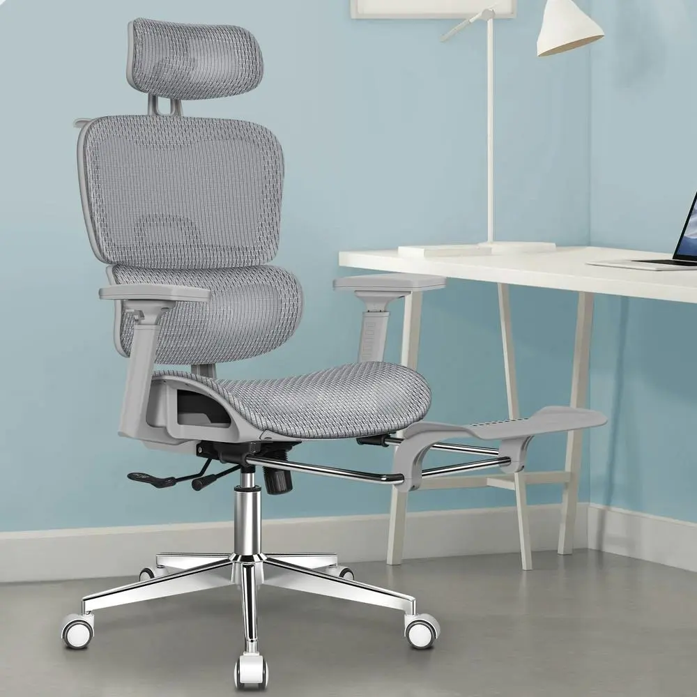 Alfordson Ergonomic Office Chair Executive Grey - Furniture