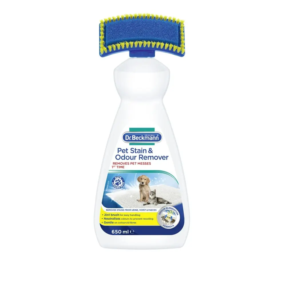 Dr Beckmann Pet Stain & Odour Remover Dog/Cat Dirt Carpet/Upholstery Cleaner - Home & Garden